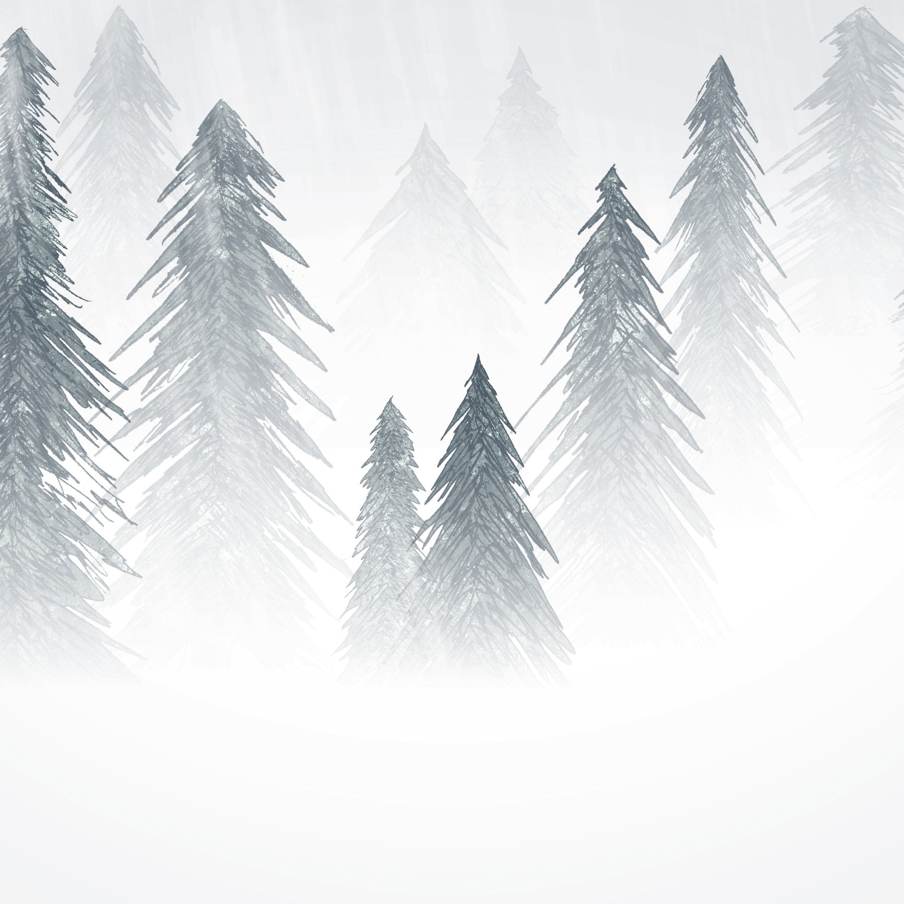 Snowing Forest Wallpaper