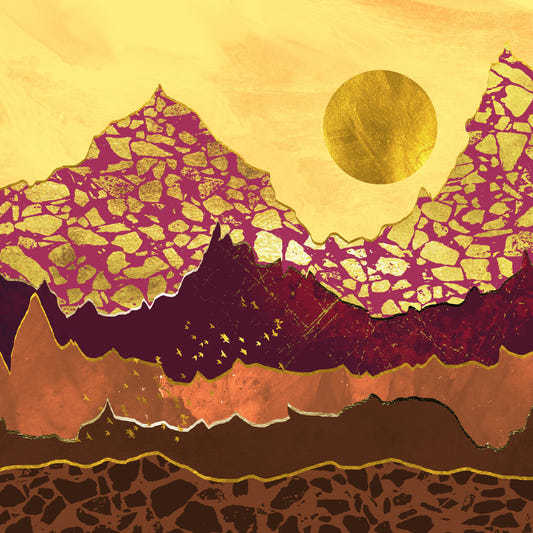 Terracotta Sunset Mural Wallpaper