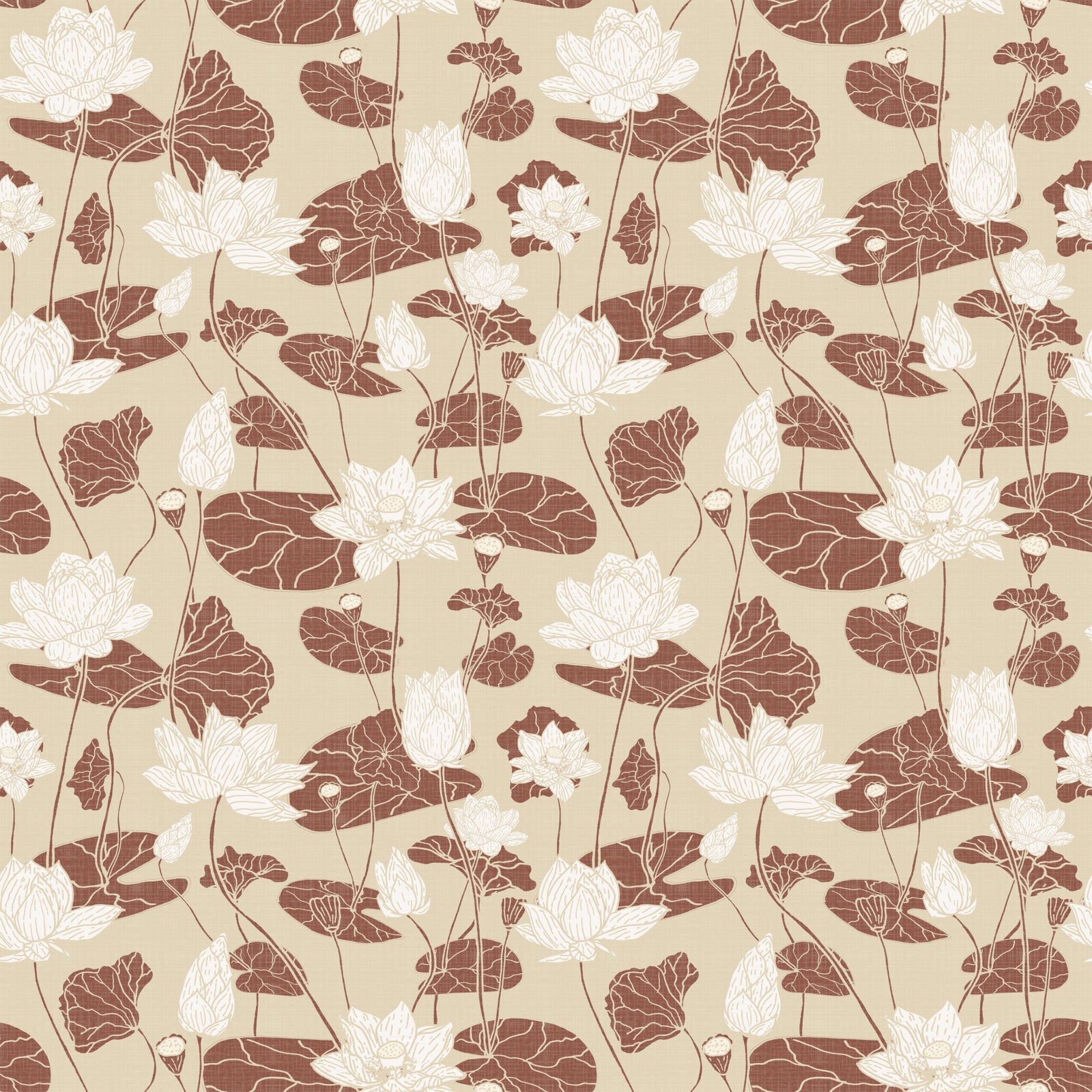 Cozy Cream Lotus Flowers in your room
