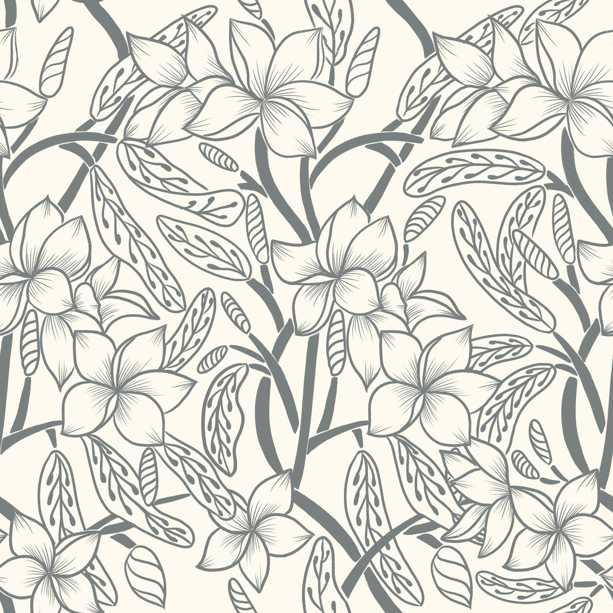 Floral Stillness - Black in your room — zoomed