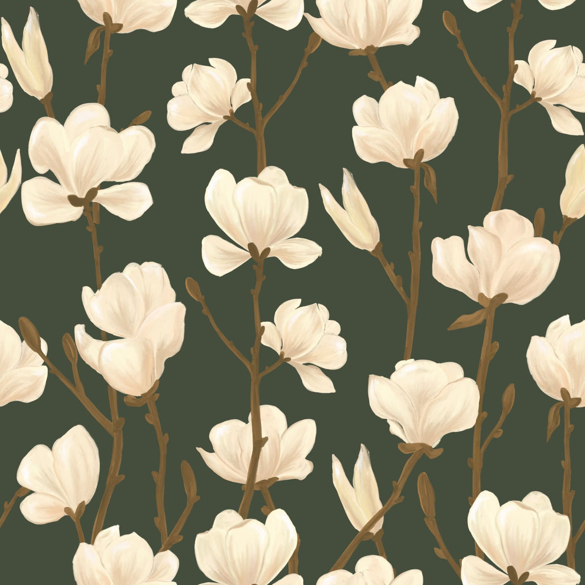 Magnolia Still - Forest Dusk Wallpaper in your room — zoomed