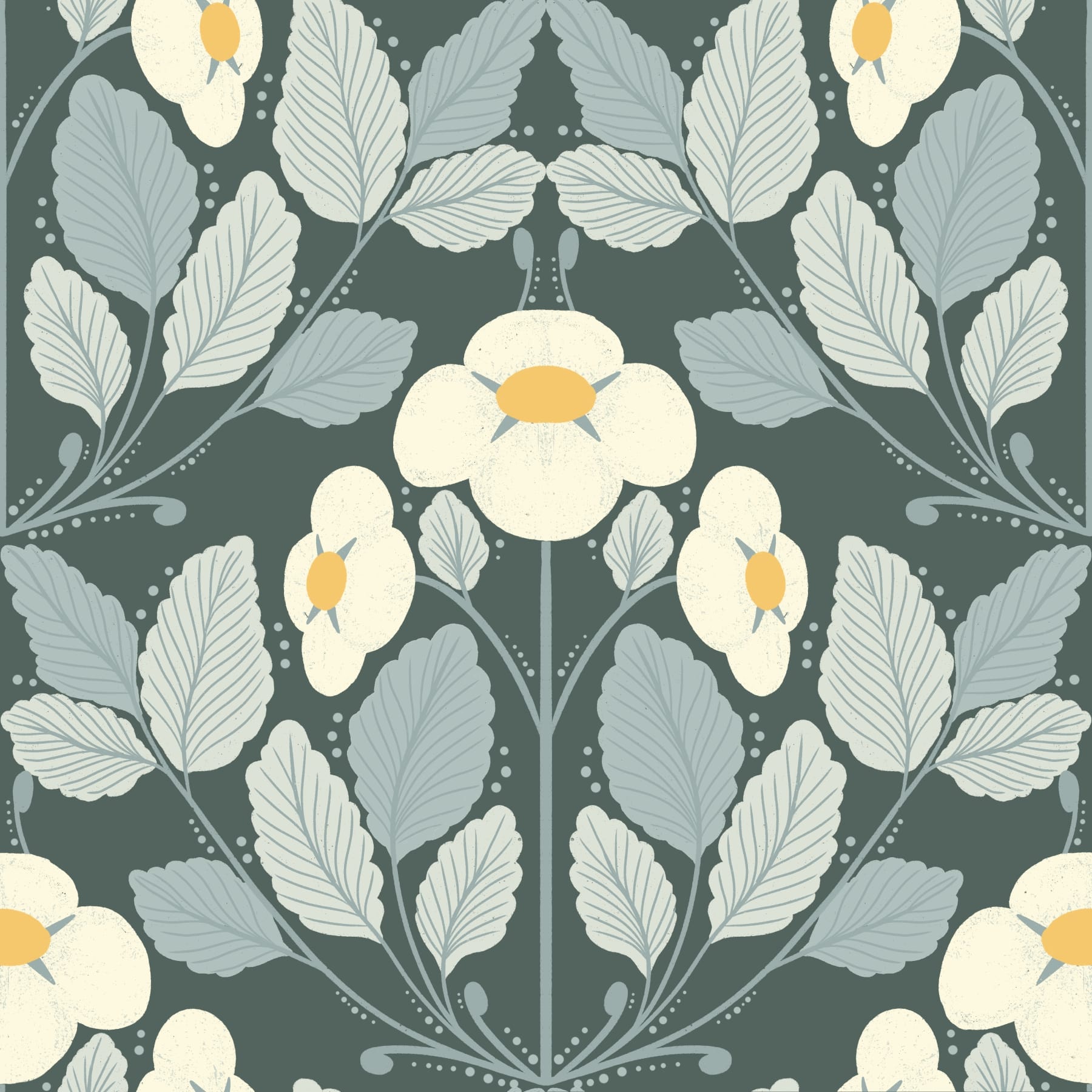 Strawberry Folk - Forest Night Wallpaper in your room — zoomed