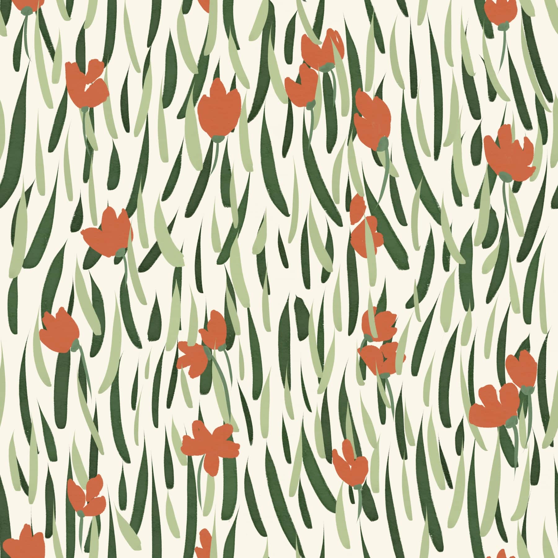 Wandering Blooms Wallpaper