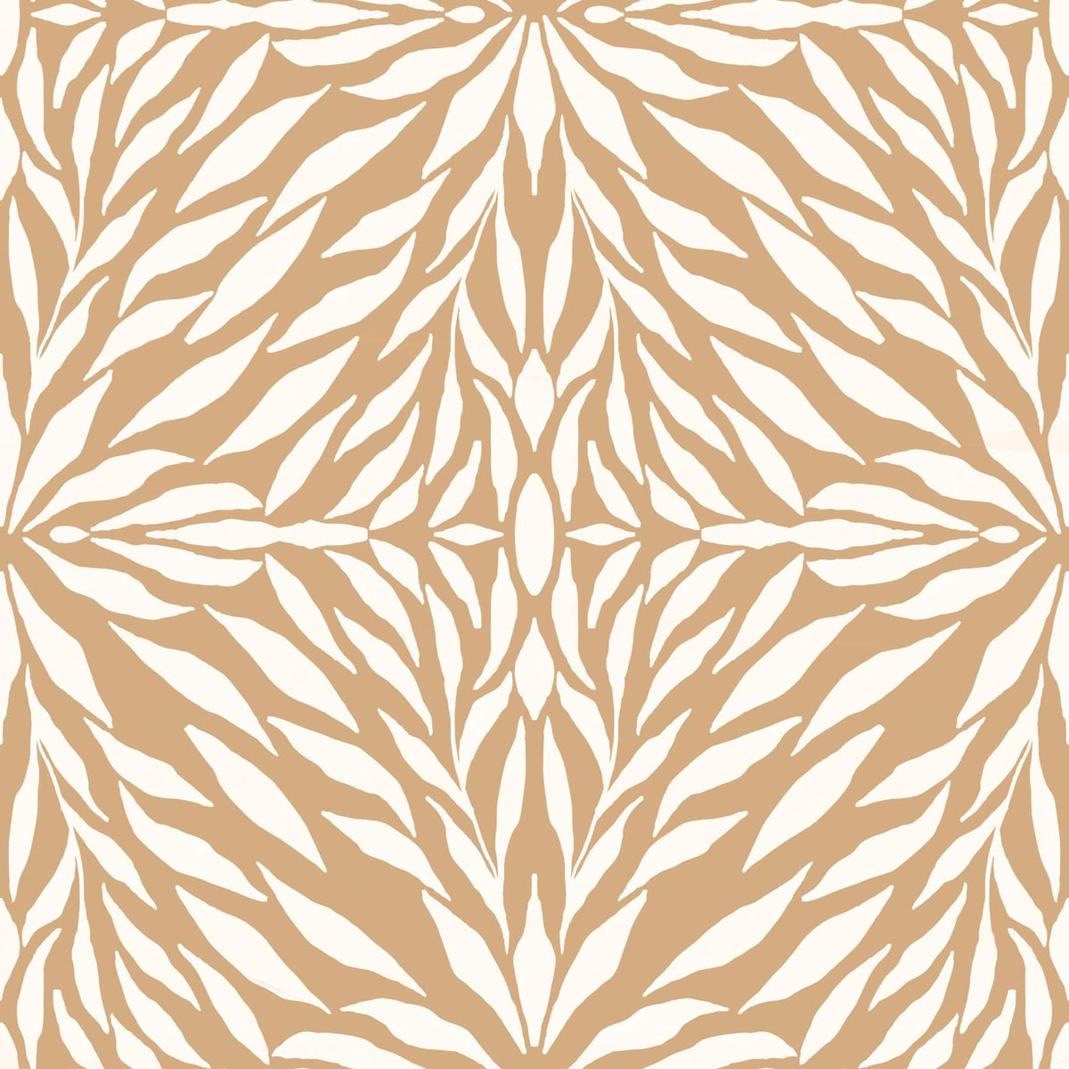 Zenith Leaves - Clay Wallpaper in your room — zoomed