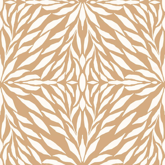 Zenith Leaves - Clay Wallpaper