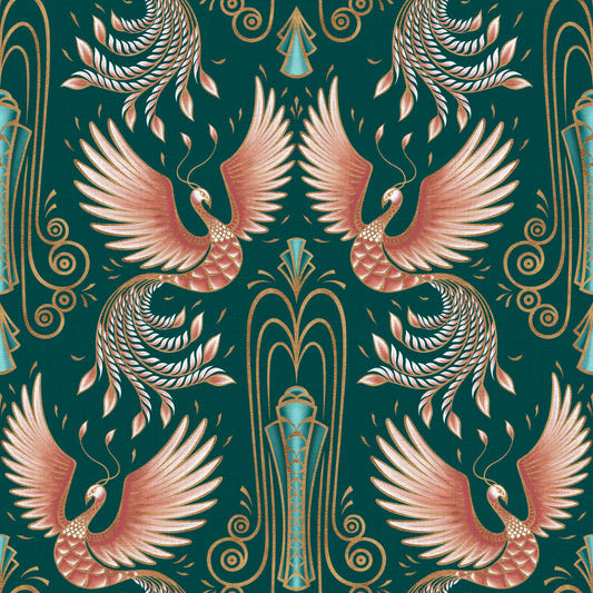 Rebirth of a Phoenix - Green Wallpaper