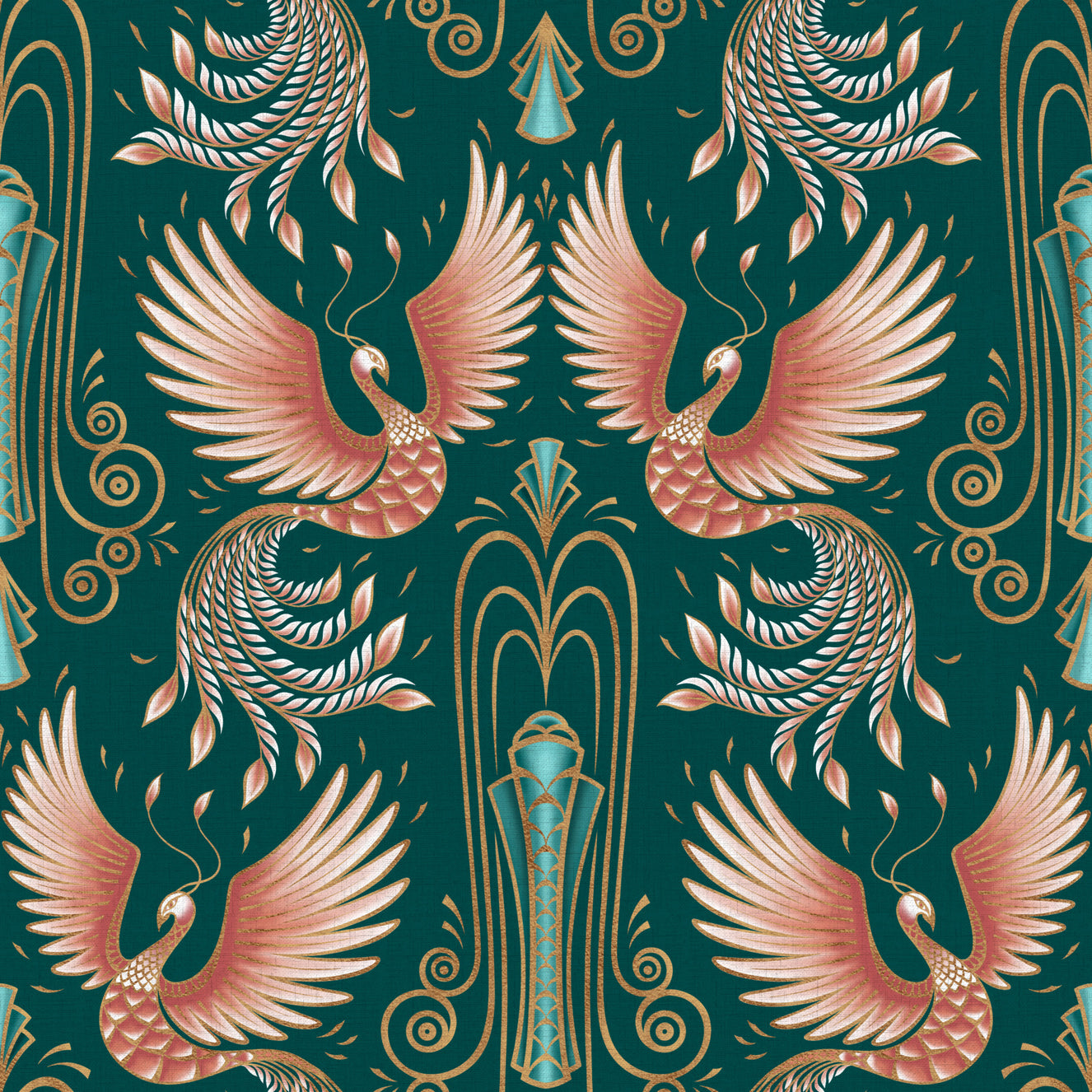 Rebirth of a Phoenix - Green Wallpaper
