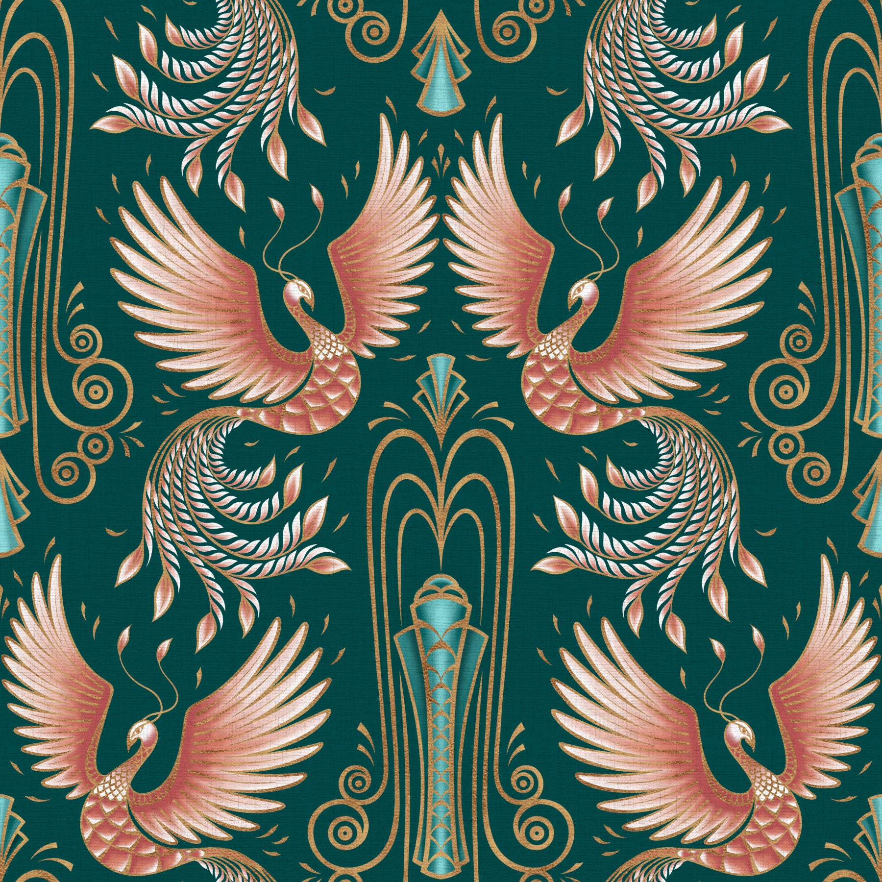 Rebirth of a Phoenix - Green Wallpaper