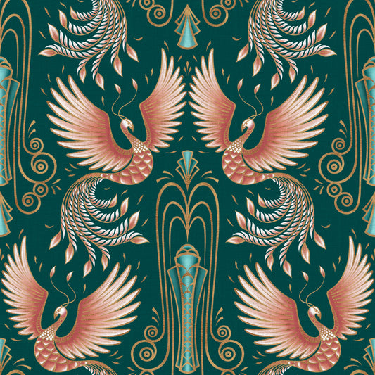 Rebirth of a Phoenix - Green Wallpaper