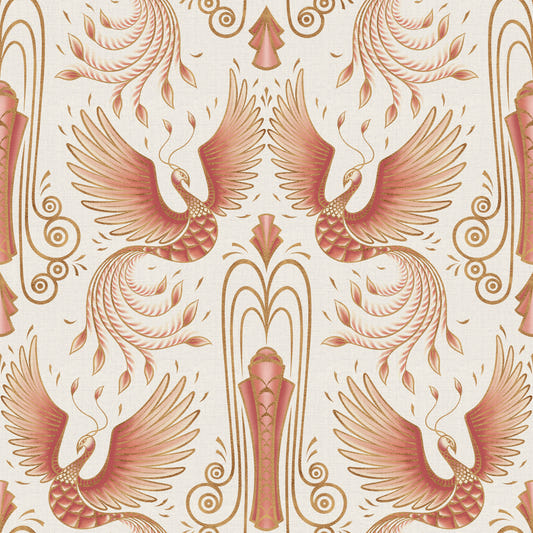Rebirth of a Phoenix - Light Blush Wallpaper