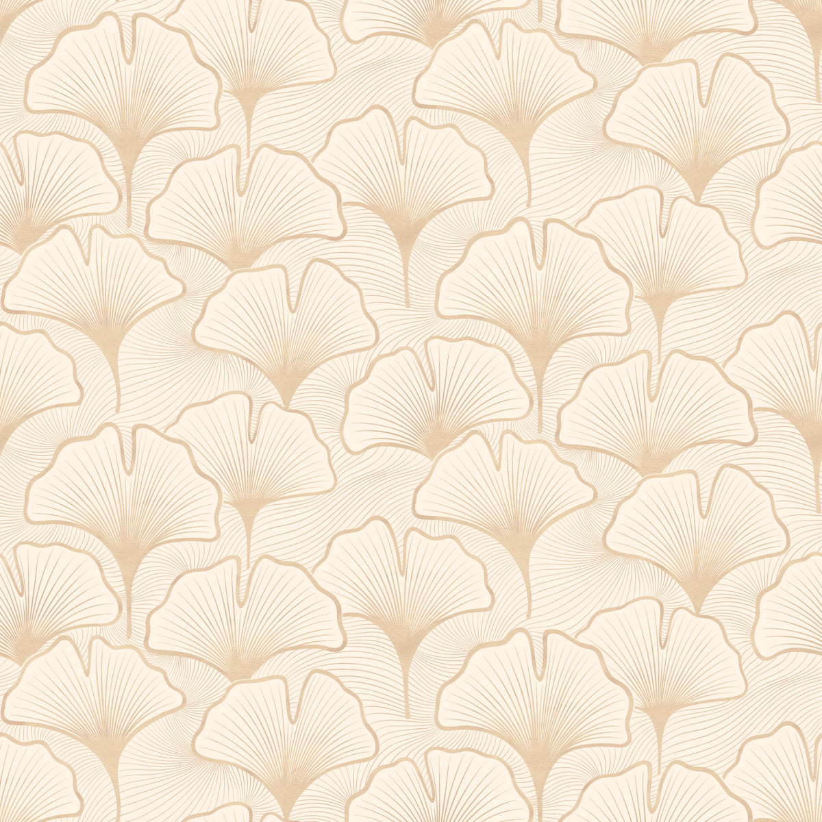 Ginkgo Elegance Wallpaper in your room — zoomed