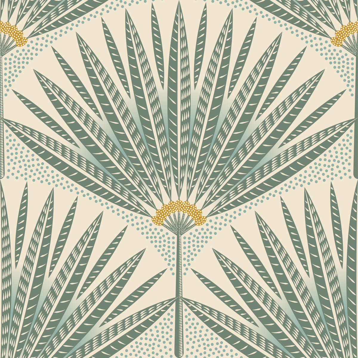 Tropical Oasis Wallpaper in your room — zoomed