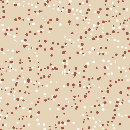 Cozy Cream Polka Dots Wallpaper