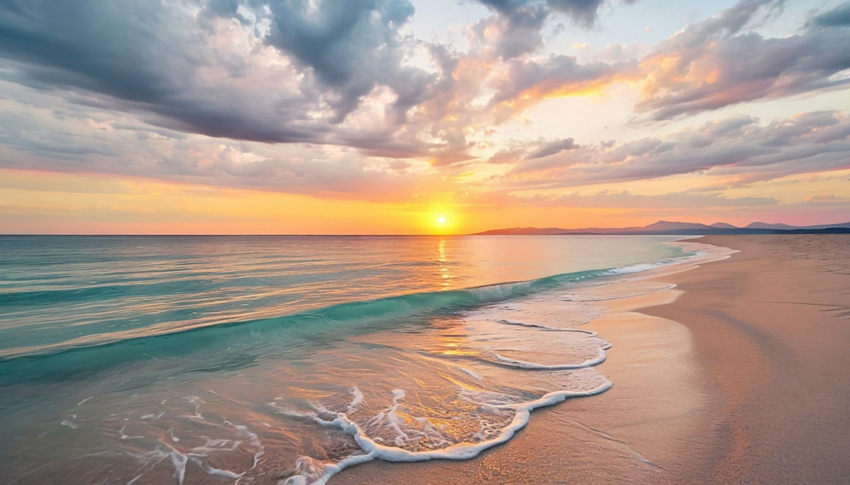 Coastal Dreamscape Mural in your room — zoomed