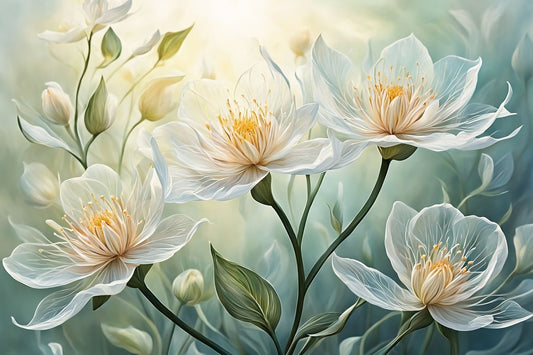 Whispers of White Wall Mural
