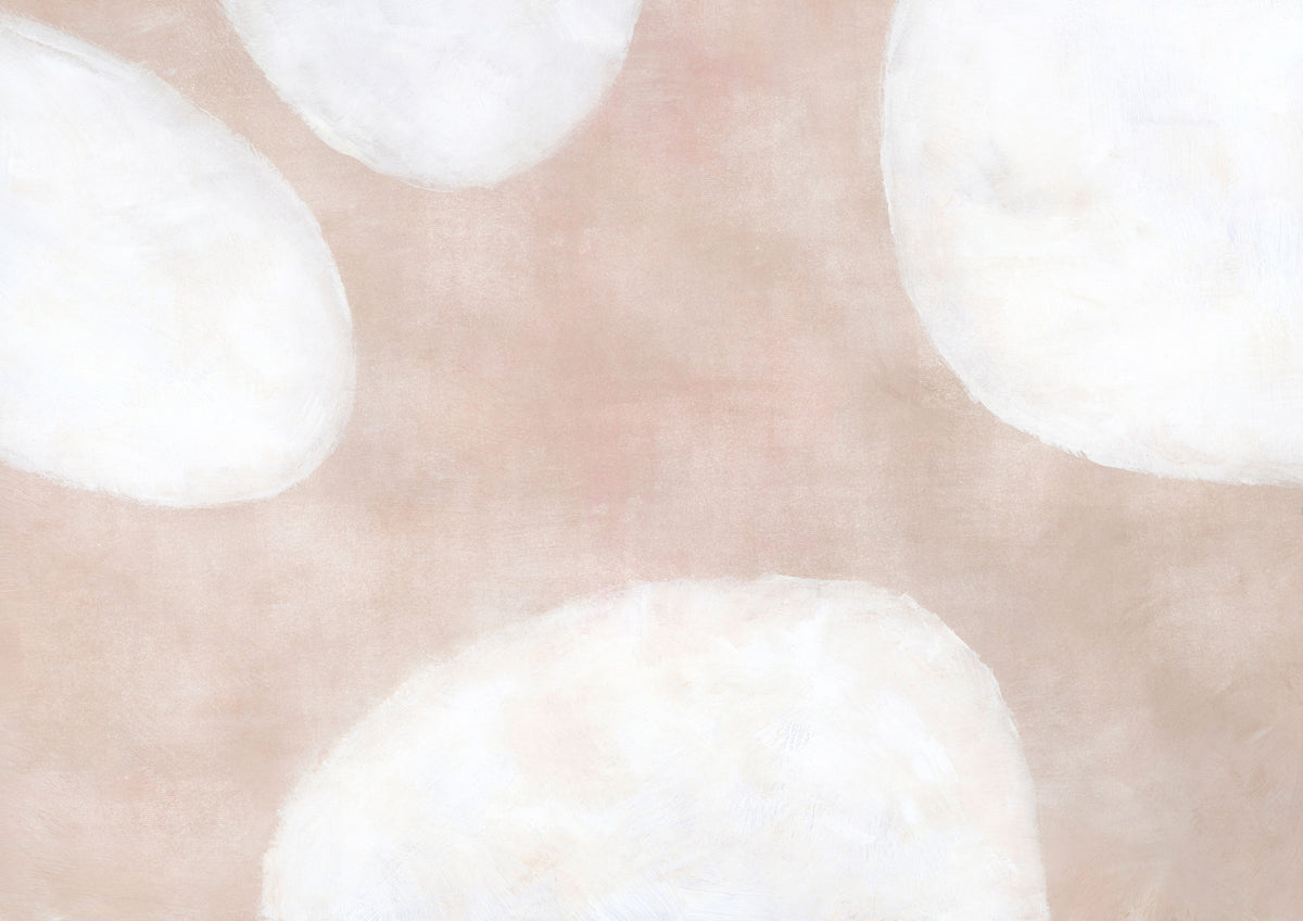 Organic Abstract Shapes Wallpaper in your room — zoomed