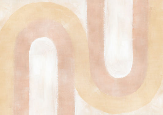 Peach Blush Wave Wallpaper