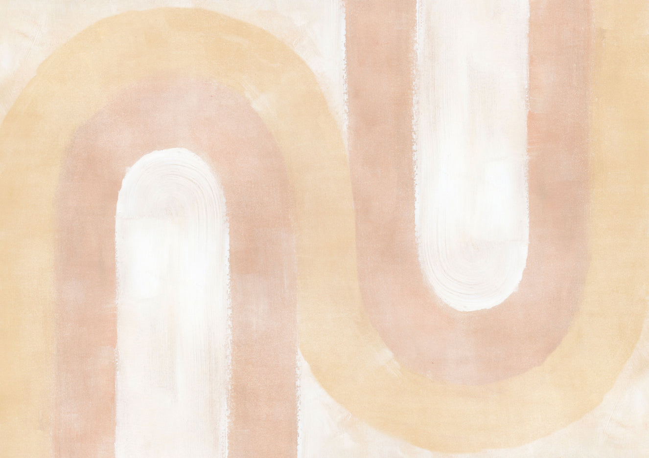 Peach Blush Wave Wallpaper