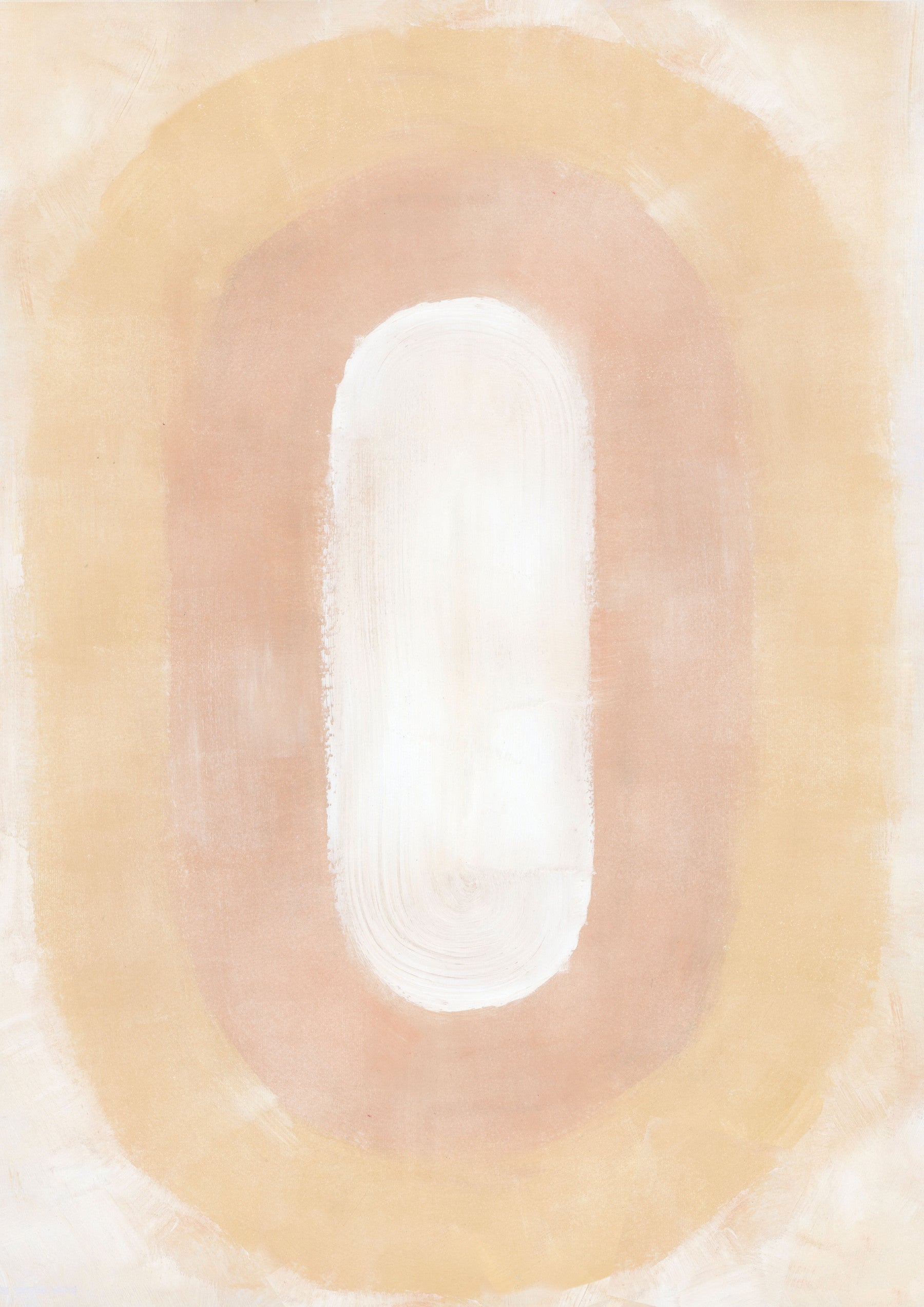 Minimalist desert-inspired abstract wall mural

