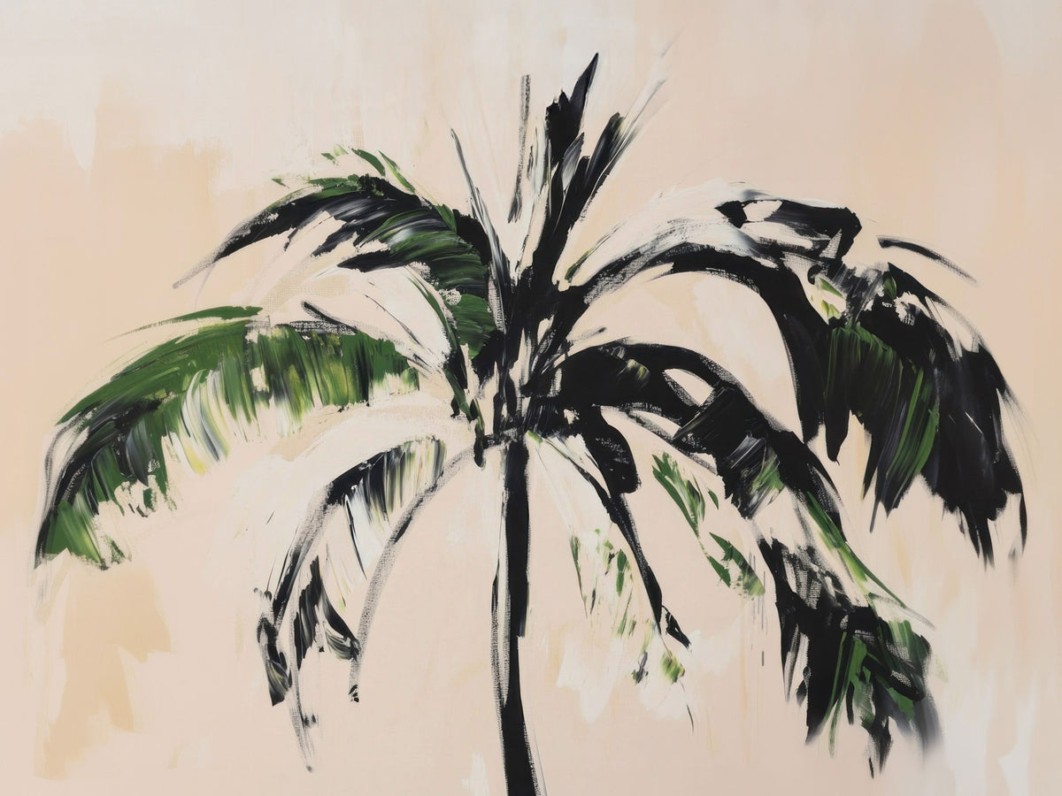 Abstract Palm Tree Wall Mural