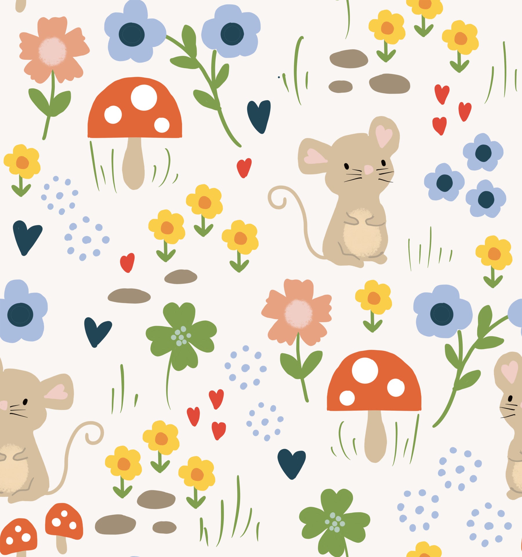 Garden Mouse Wallpaper⁠ in your room — zoomed