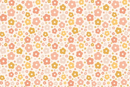 Boho Daisies Wallpaper