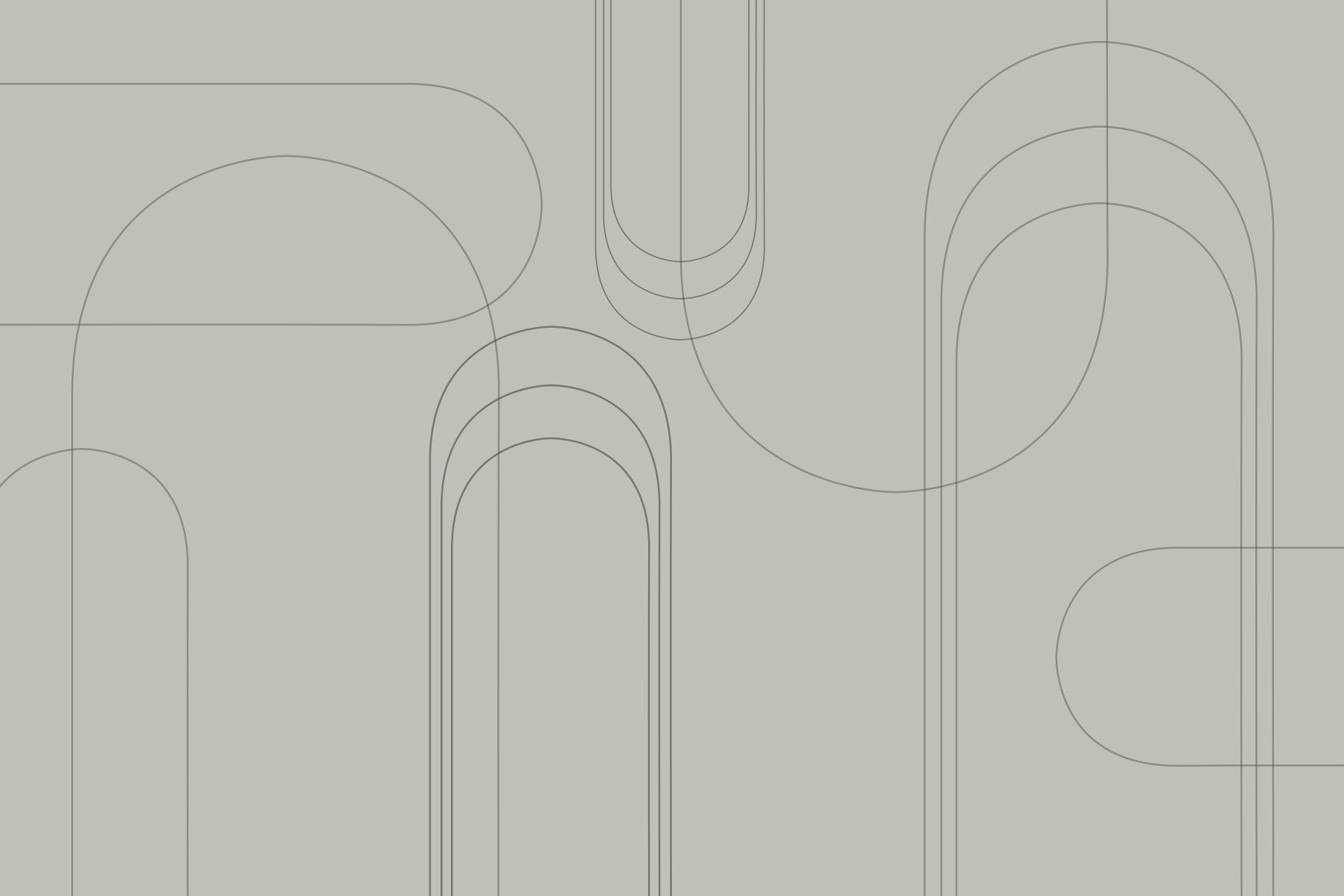 Minimalist Arches Evergreen  Wall Mural in your room — zoomed