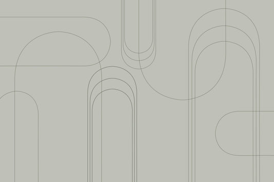 Minimalist Arches Evergreen  Wall Mural