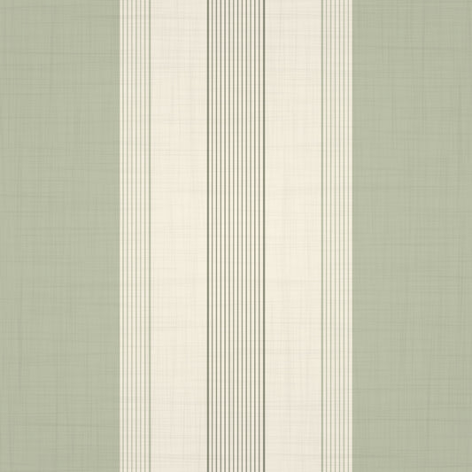 Classic Multiline Stripes Sage Green Wallpaper⁠