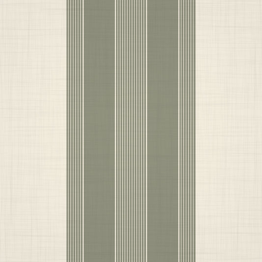 Classic Multiline Stripes Deep Olive Wallpaper⁠