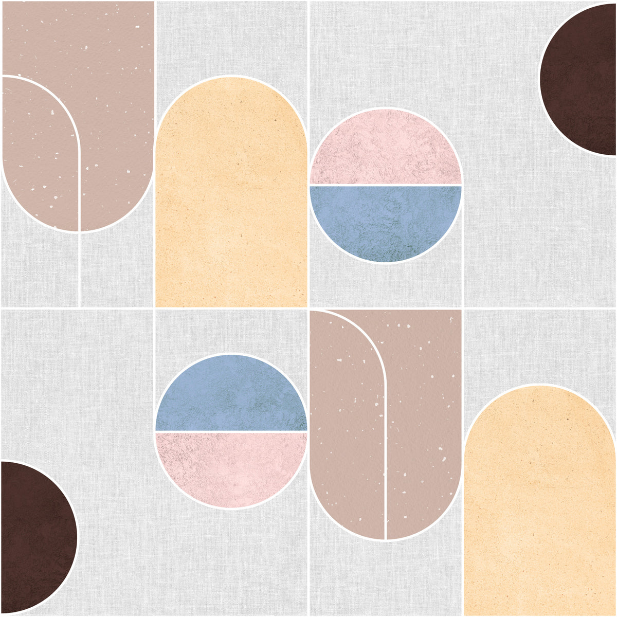 Serene Geometry Wallpaper⁠ in your room — zoomed