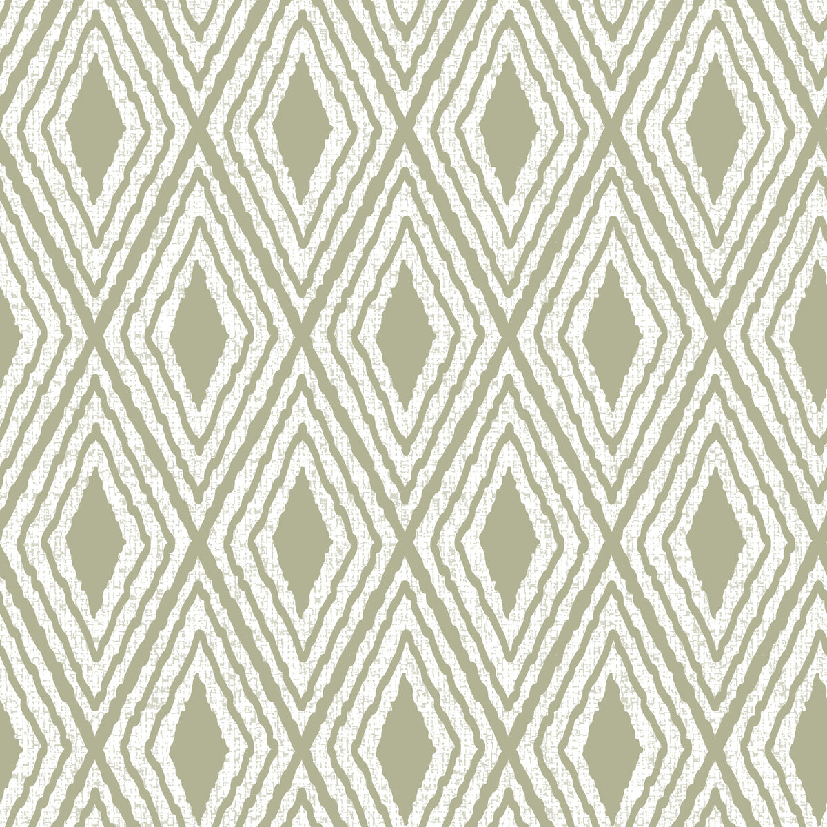 Harlequin Diamond Boho Muted Pastel Green Wallpaper⁠ in your room