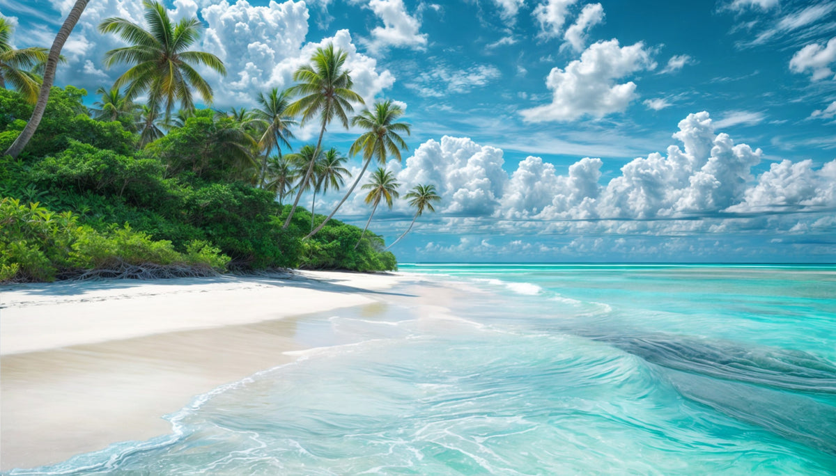 Tropical Paradise Wall Mural in your room — zoomed