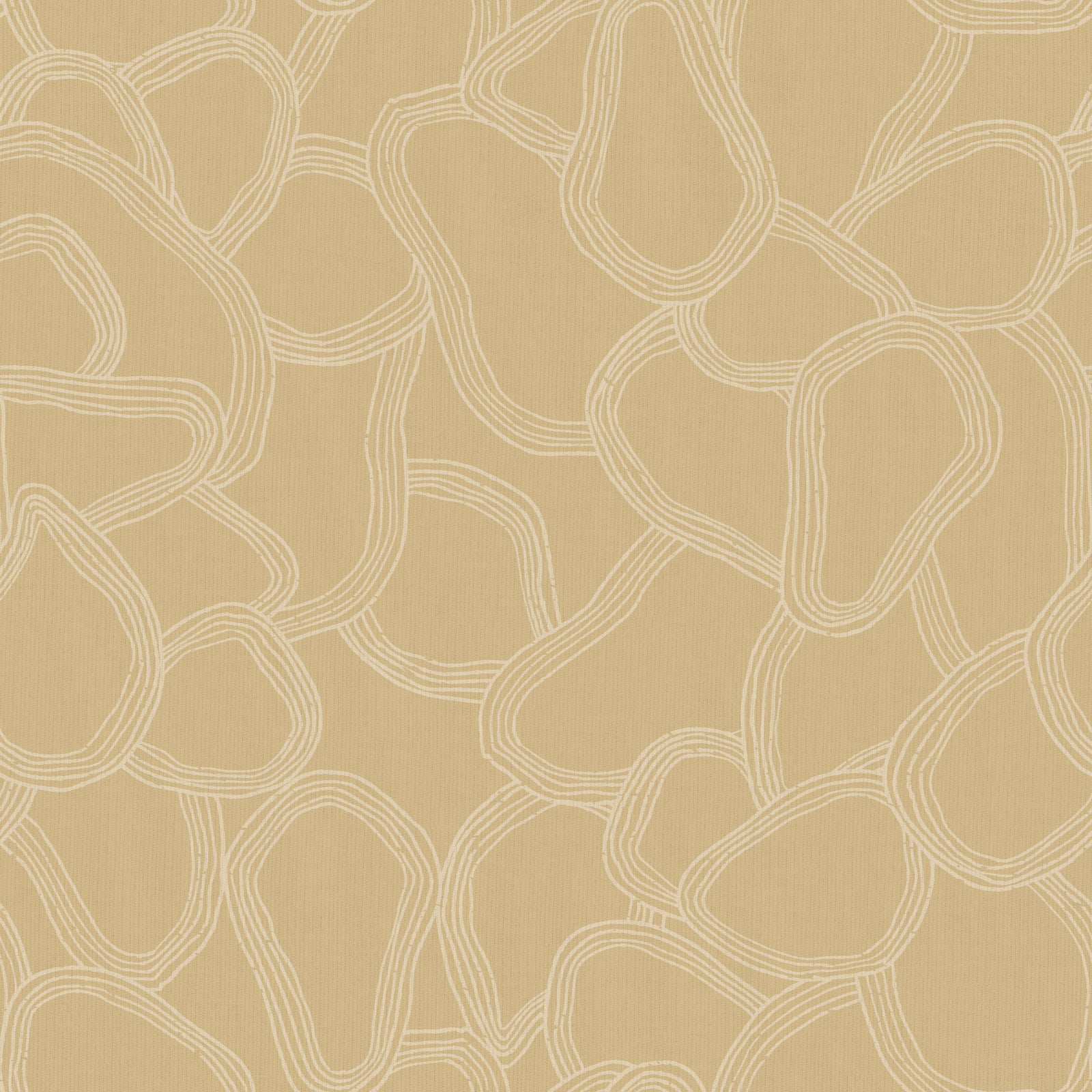 Beige Boho Abstract Irregular Overlap Arches Wallpaper⁠