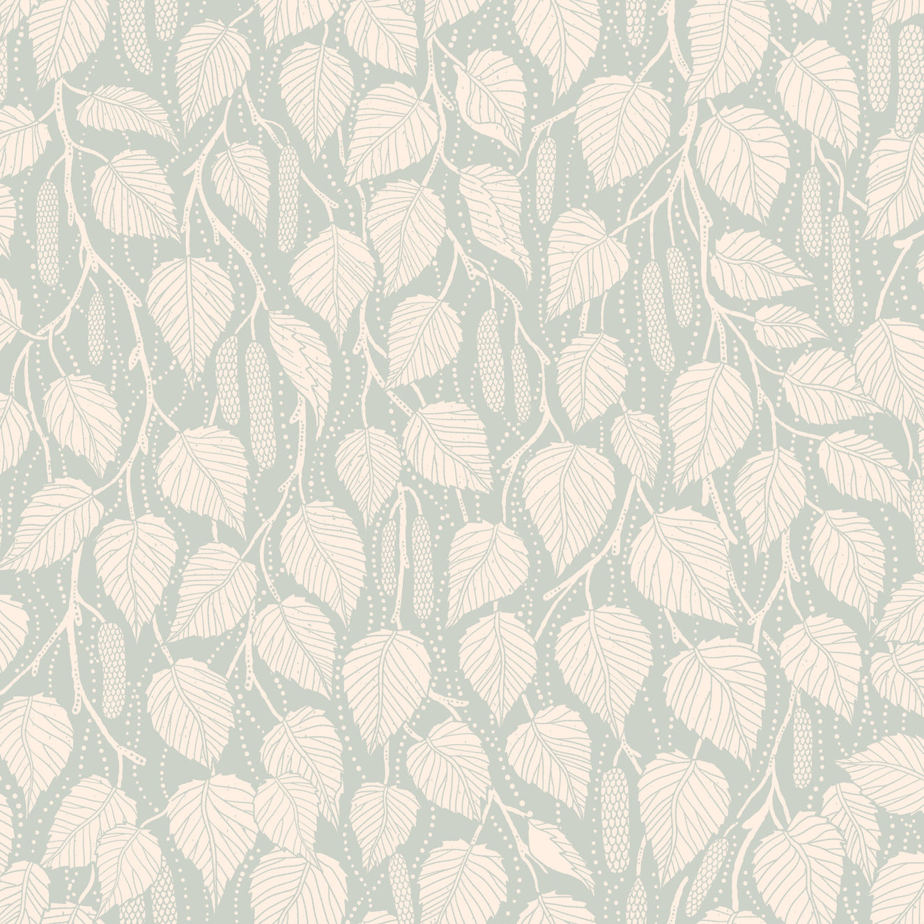 Dewy Birch Branches Wallpaper⁠