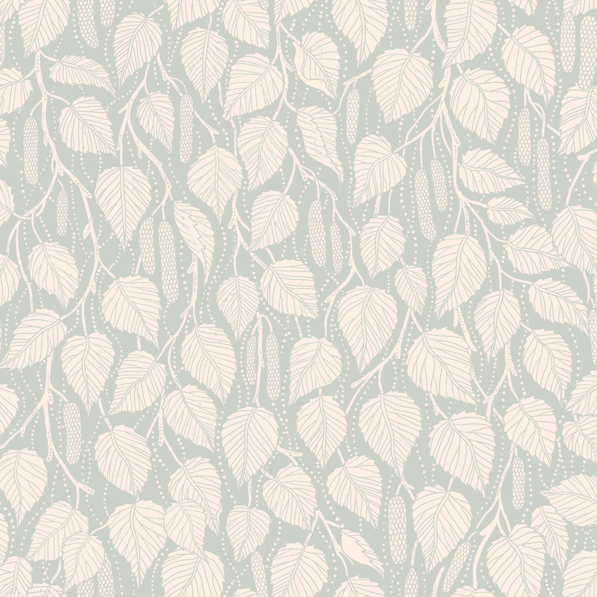 Dewy Birch Branches Wallpaper⁠