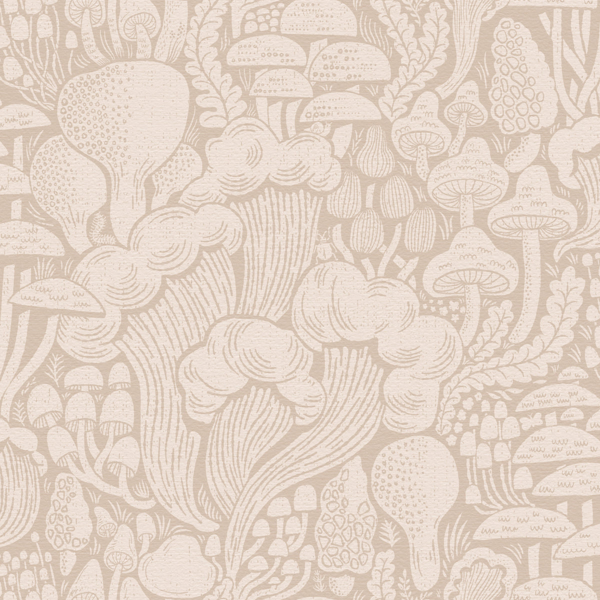 Dagg-Toned Fungi Forest Silhouettes Wallpaper⁠ in your room — zoomed