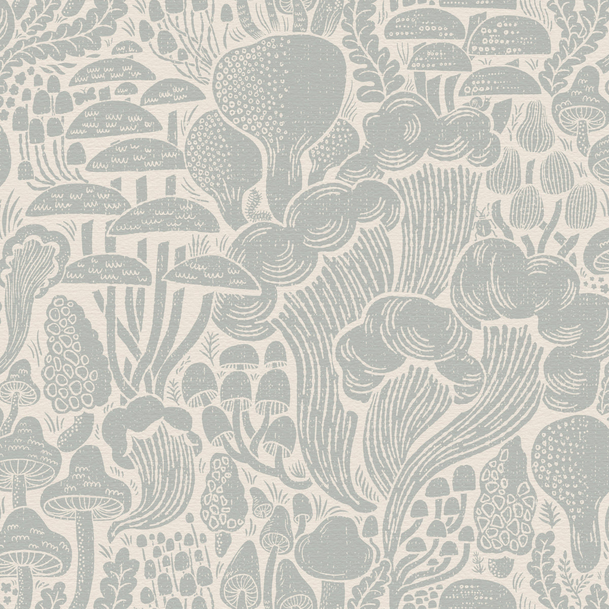 Sten Fungi Forest Silhouettes Wallpaper⁠
