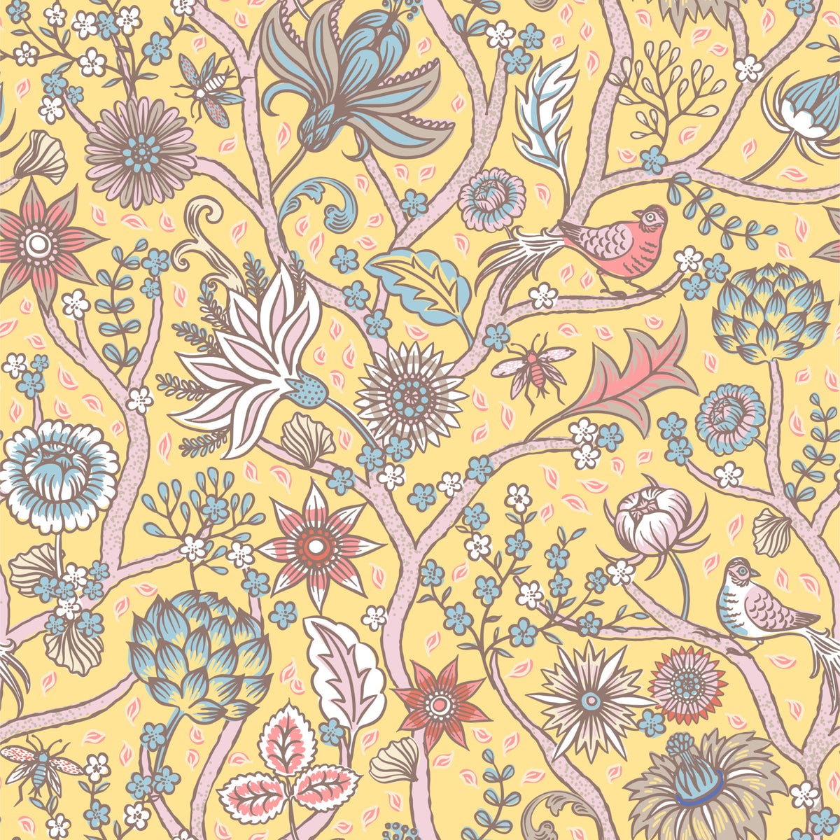 Green Tree of Life – Sunshine Bloom Wallpaper⁠ in your room — zoomed