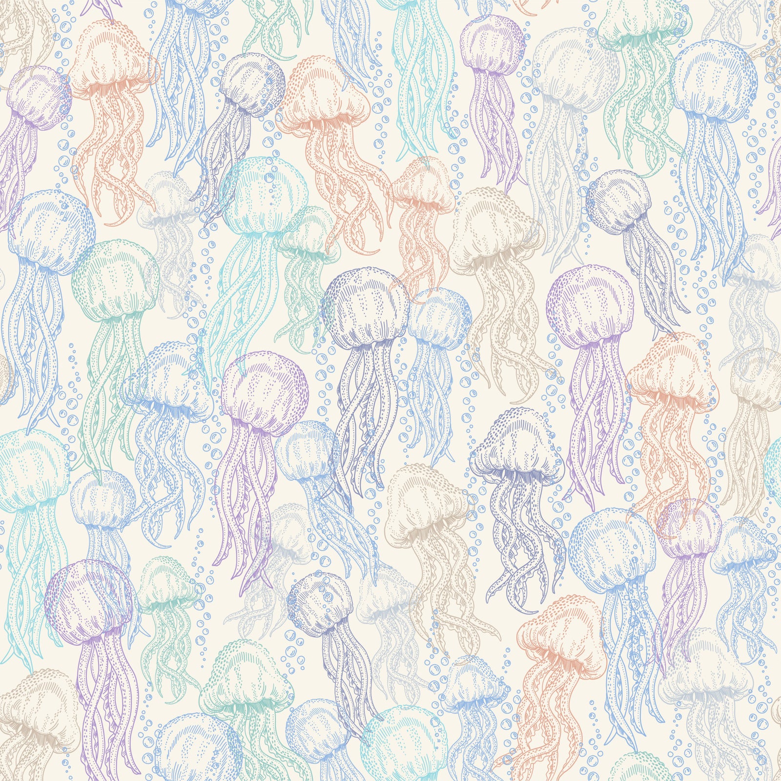 Jellyfish Doodles Wallpaper⁠