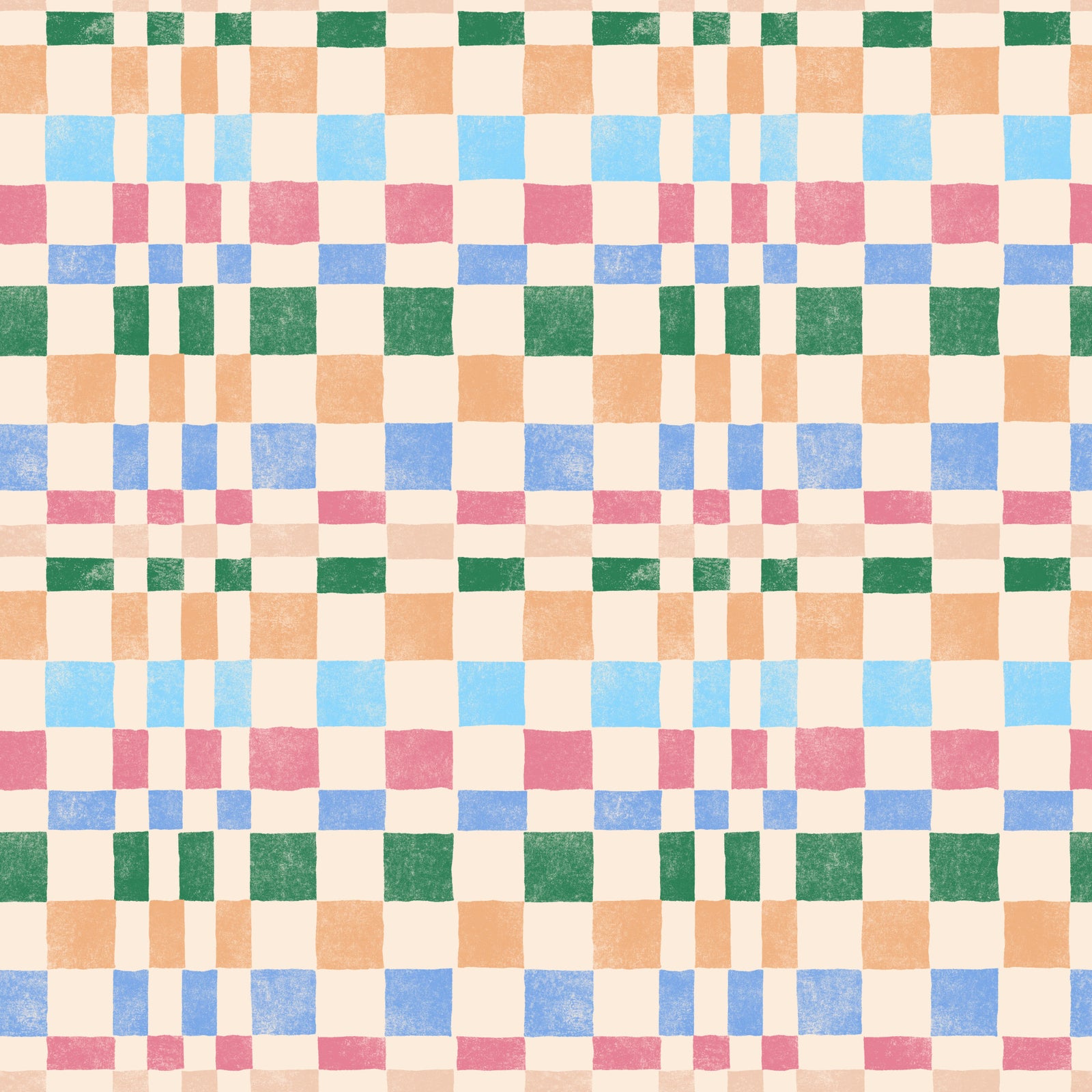 Multicolored Funky Woven Check Jewel Jungle Wallpaper⁠ in your room