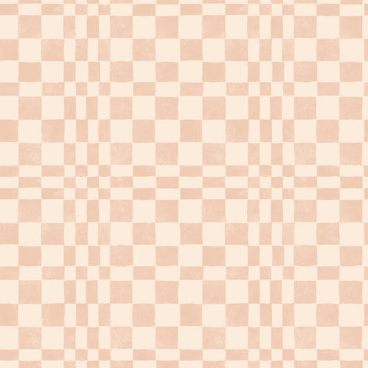 Terracotta Funky Woven Check Jewel Jungle Wallpaper⁠