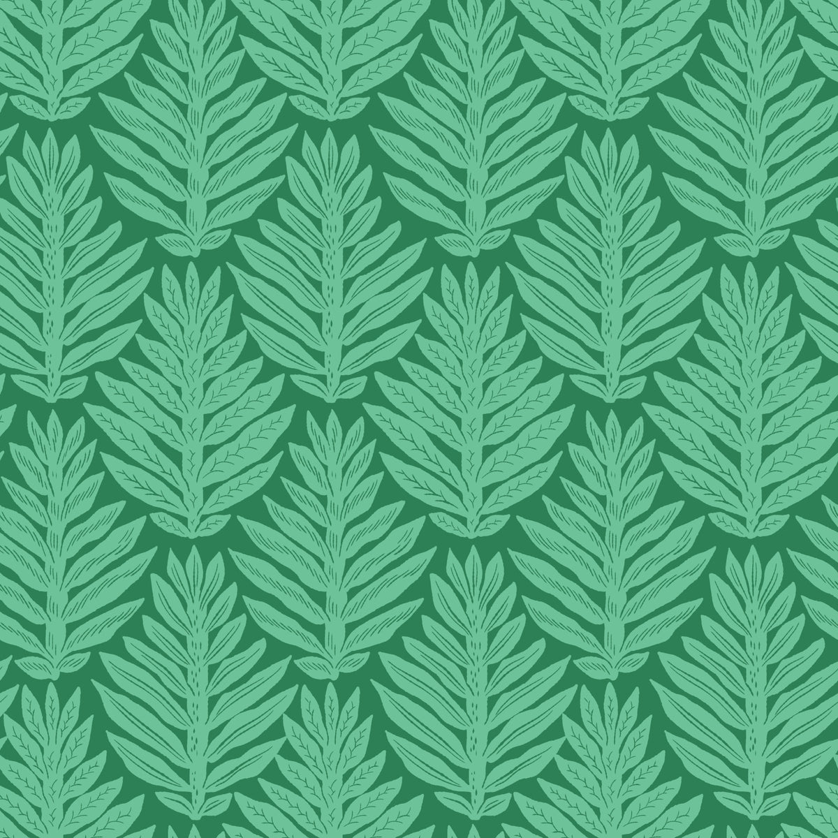 Scallop  Green Leaf Jewel Jungle Wallpaper⁠ in your room — zoomed