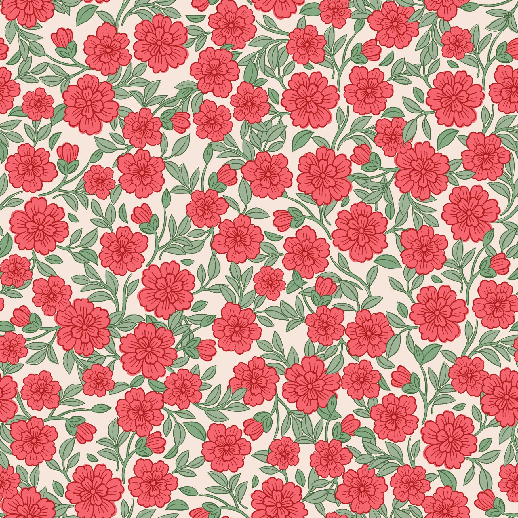 Juno Welcoming Walls Ditsy Pink Floral Wallpaper⁠