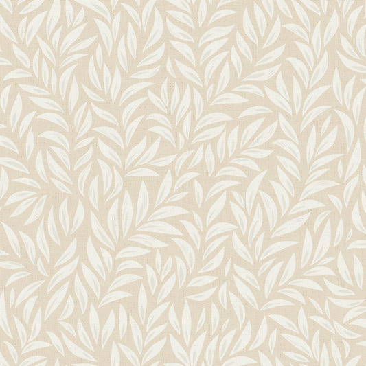 Beige Leafy Wallpaper⁠