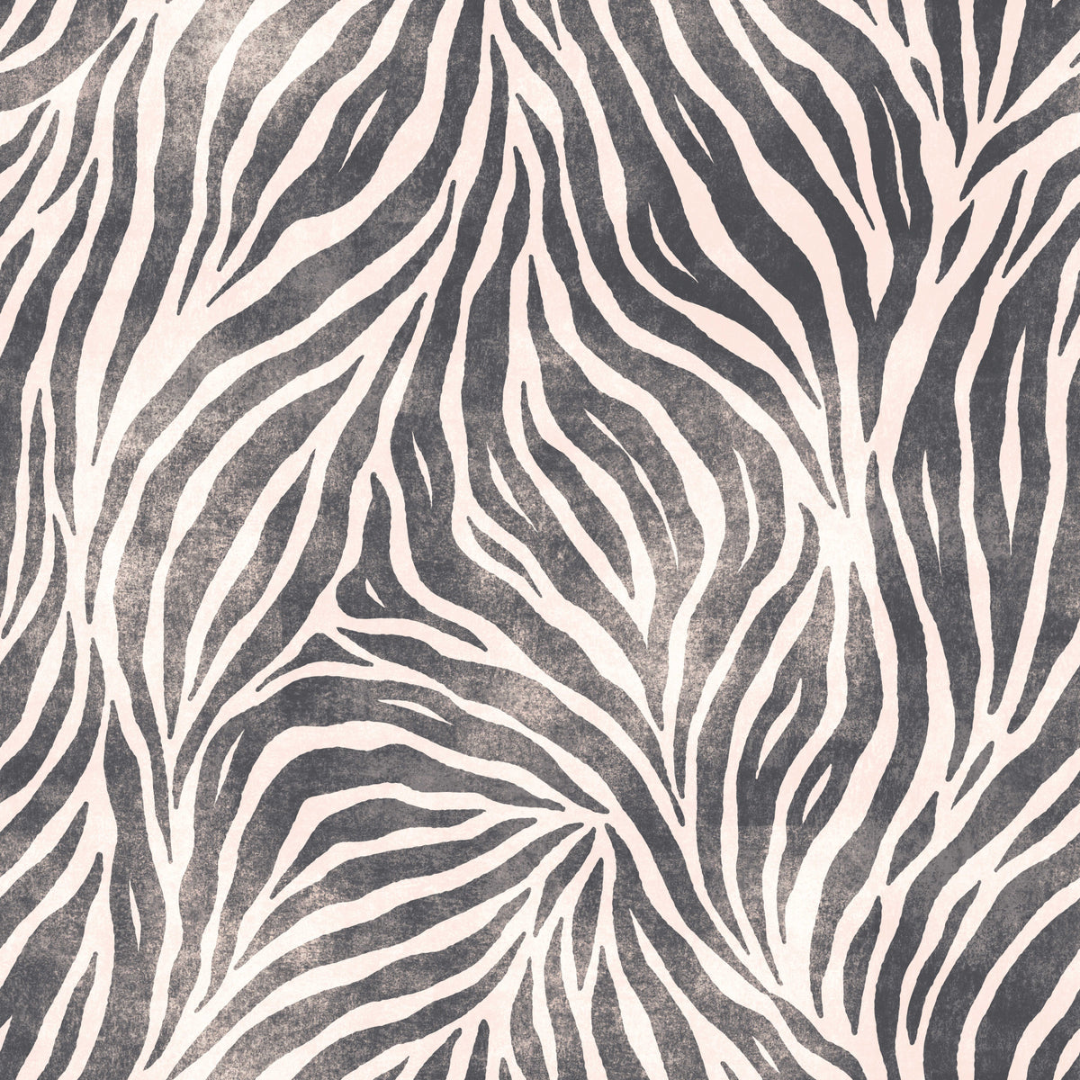 Mono Textured Boho Zebra Print Wallpaper⁠ in your room — zoomed