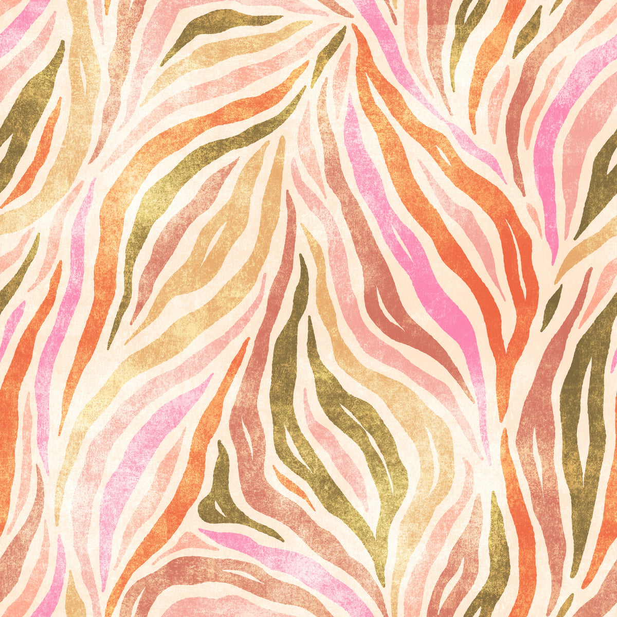 Multicolor  Textured Zebra Print Wallpaper⁠ in your room
