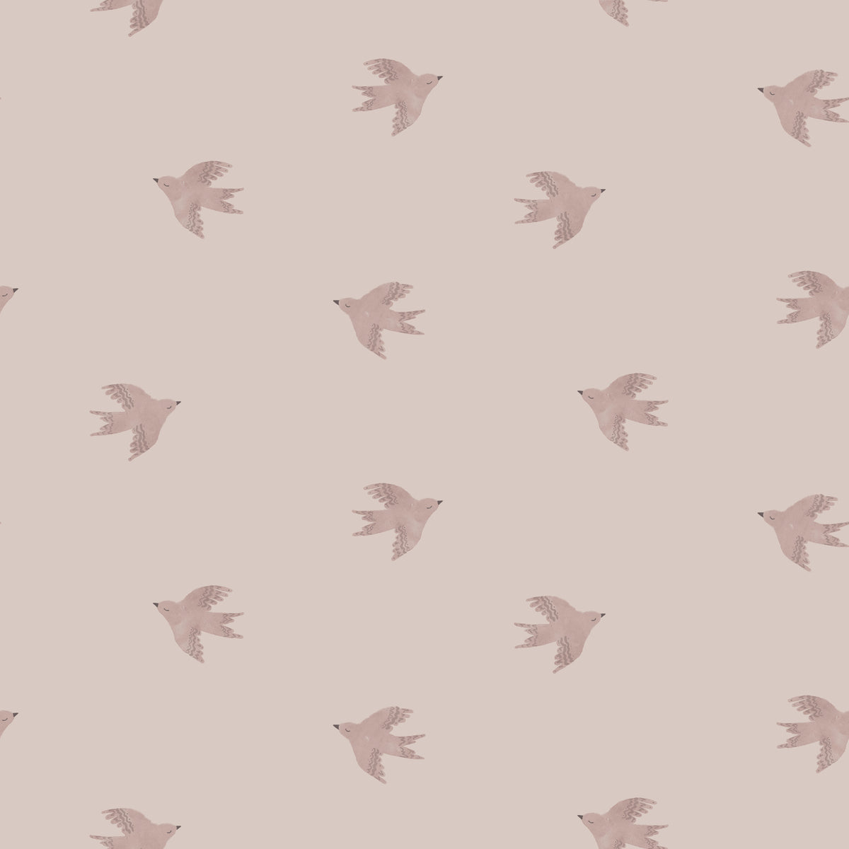 Dreamy Birds Shell Pink Wallpaper⁠ in your room