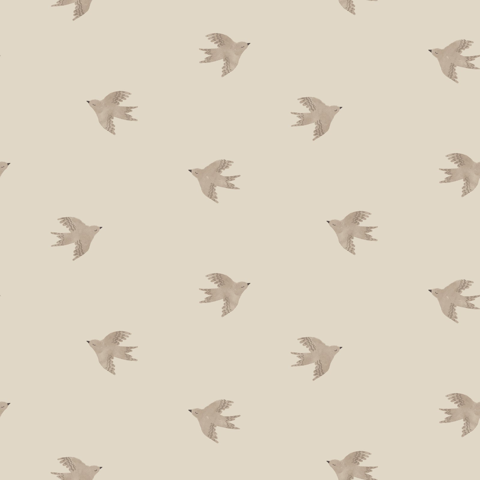 Dreamy Birds Summer Sand Wallpaper⁠
