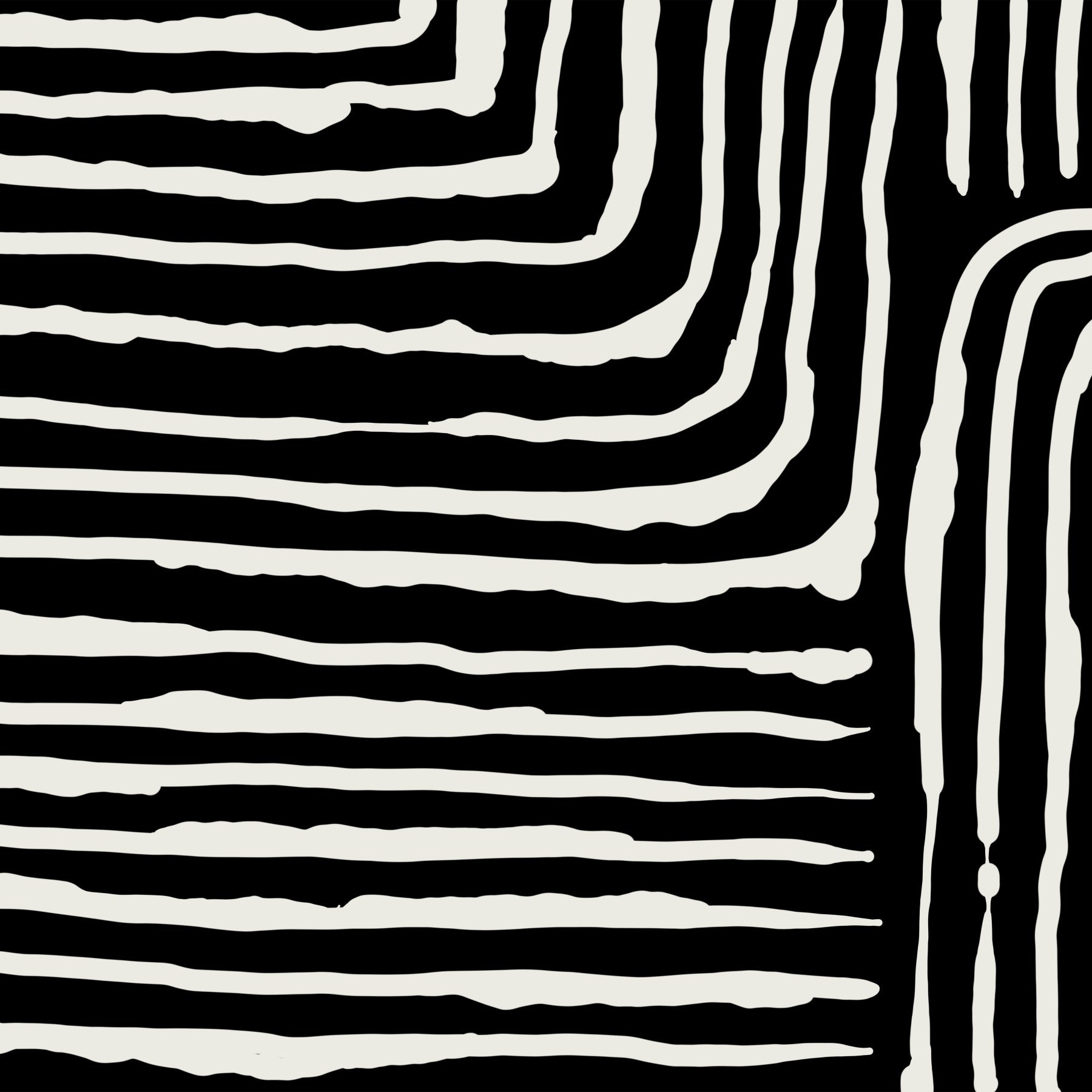 Abstract Stripe Wall Mural in your room — zoomed